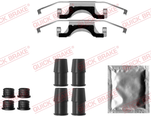Kit accessori, Pastiglia freno - 109-1843 QUICK BRAKE