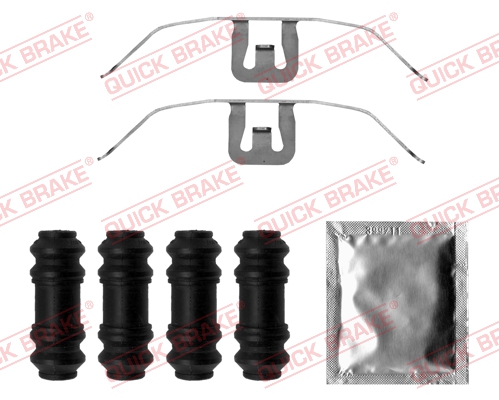 Accessory Kit, disc brake pad - 109-1845 QUICK BRAKE