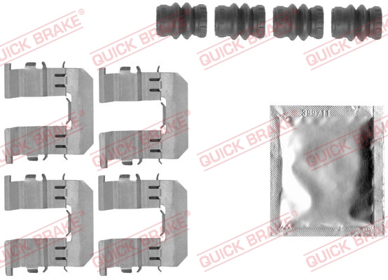 Accessory Kit, disc brake pad - 109-1847 QUICK BRAKE