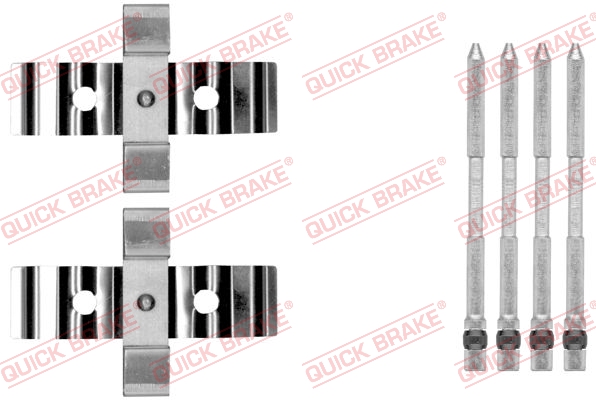 Kit accessori, Pastiglia freno - 109-1848 QUICK BRAKE