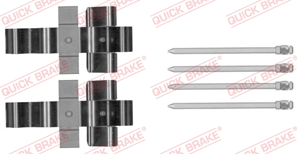 Accessory Kit, disc brake pad - 109-1852 QUICK BRAKE