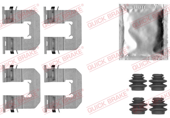 Kit accessori, Pastiglia freno - 109-1856 QUICK BRAKE