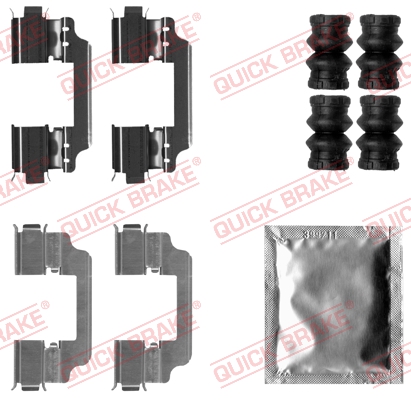 Accessory Kit, disc brake pad - 109-1861 QUICK BRAKE