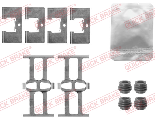 Kit accessori, Pastiglia freno - 109-1863 QUICK BRAKE