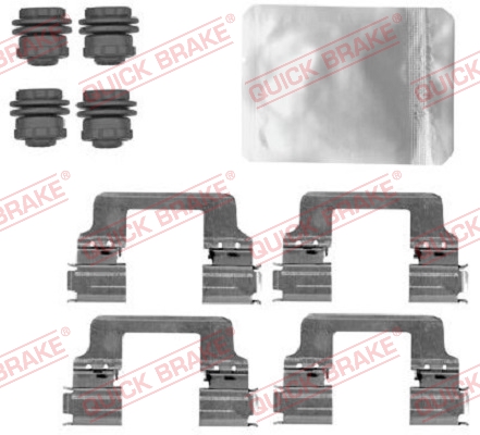 Accessory Kit, disc brake pad - 109-1867 QUICK BRAKE