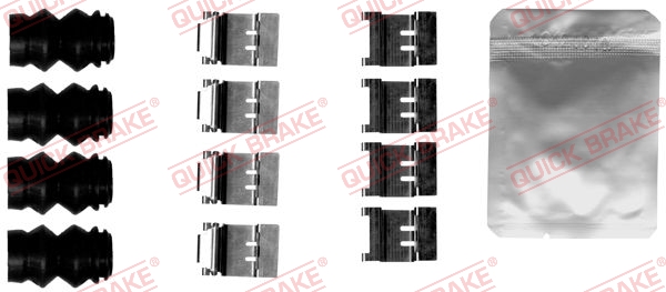 Accessory Kit, disc brake pad - 109-1874 QUICK BRAKE