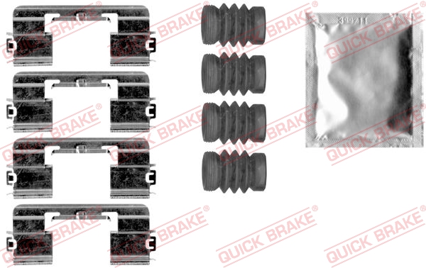 Kit accessori, Pastiglia freno - 109-1875 QUICK BRAKE