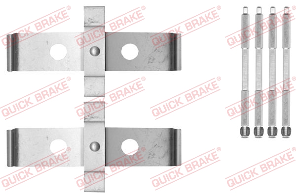 Kit accessori, Pastiglia freno - 109-1876 QUICK BRAKE