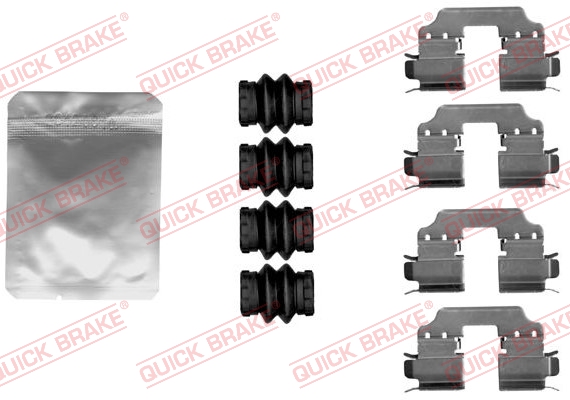 Accessory Kit, disc brake pad - 109-1881 QUICK BRAKE