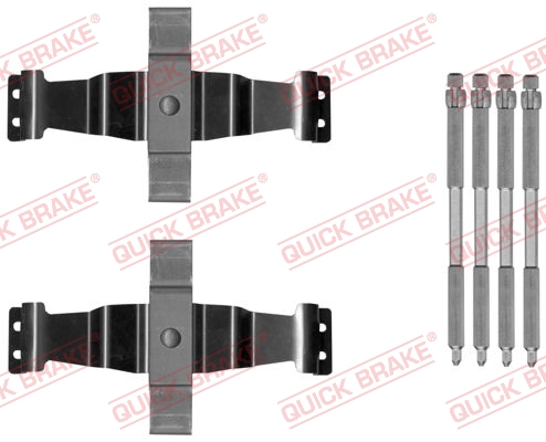 Accessory Kit, disc brake pad - 109-1886 QUICK BRAKE