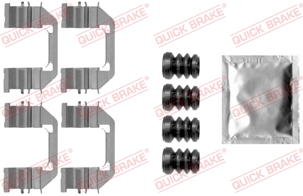 Accessory Kit, disc brake pad - 109-1888 QUICK BRAKE