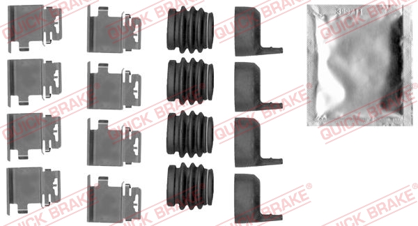 Accessory Kit, disc brake pad - 109-1890 QUICK BRAKE