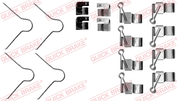 Kit accessori, Pastiglia freno - 109-1895 QUICK BRAKE