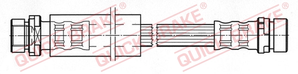 Flessibile del freno - 22.313 QUICK BRAKE