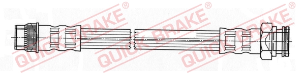 Brake Hose - 27.076 QUICK BRAKE