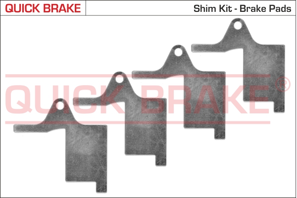Sfoglia anticigolío, Pastiglia freno, (Piastra posteriore) - 2896K QUICK BRAKE