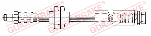 Flessibile del freno - 35.902 QUICK BRAKE