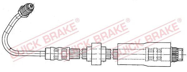 Brake Hose - 37.930 QUICK BRAKE