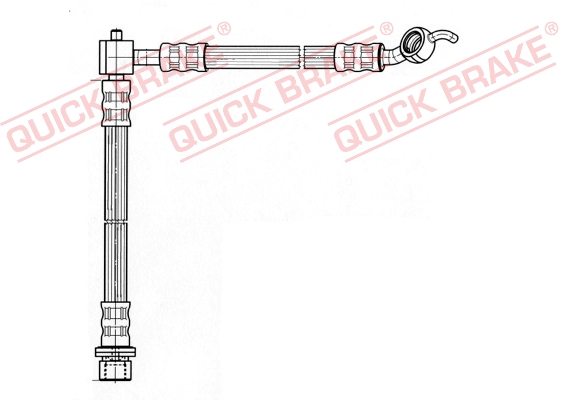 Brake Hose - 50.833 QUICK BRAKE