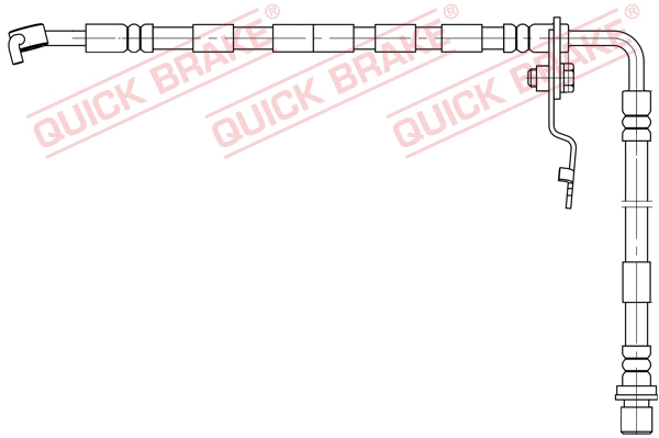 Brake Hose - 50.893 QUICK BRAKE