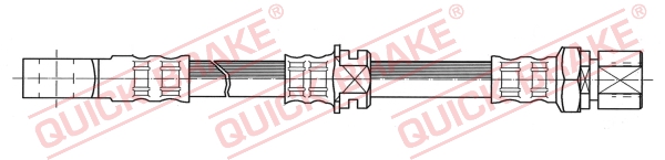Flessibile del freno - 50.909 QUICK BRAKE