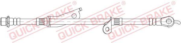 Brake Hose - 58.861 QUICK BRAKE