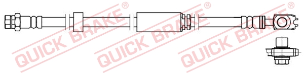 Тормозной шланг - 58.871X QUICK BRAKE