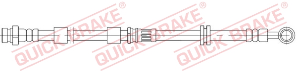 Flessibile del freno - 58.891 QUICK BRAKE