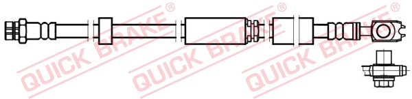 Flessibile del freno - 58.892X QUICK BRAKE