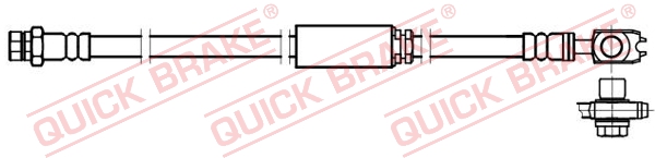 Flessibile del freno - 58.893X QUICK BRAKE