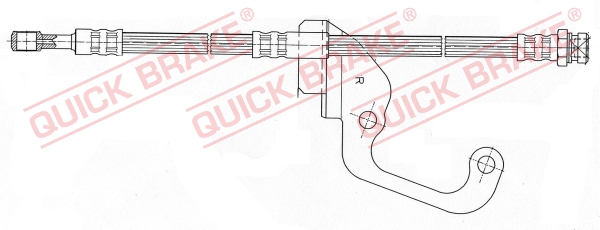 Brake Hose - 59.921 QUICK BRAKE