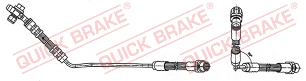 Flessibile del freno - 59.942X QUICK BRAKE