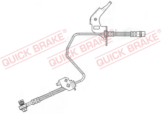Flessibile del freno - 59.960X QUICK BRAKE