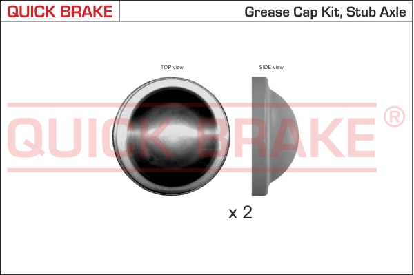 Cap, wheel bearing - 9829K QUICK BRAKE