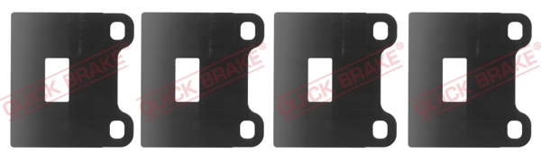 Anti-Squeal Foil, brake pad (back plate) - W1214 QUICK BRAKE