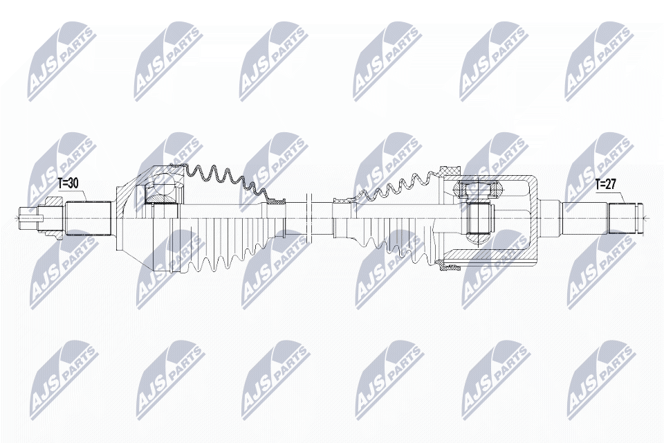 Albero motore/Semiasse - NPW-AR-008 NTY