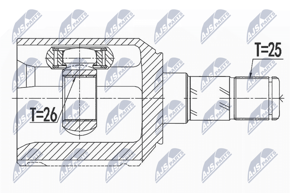Joint Kit, drive shaft - NPW-AR-011 NTY