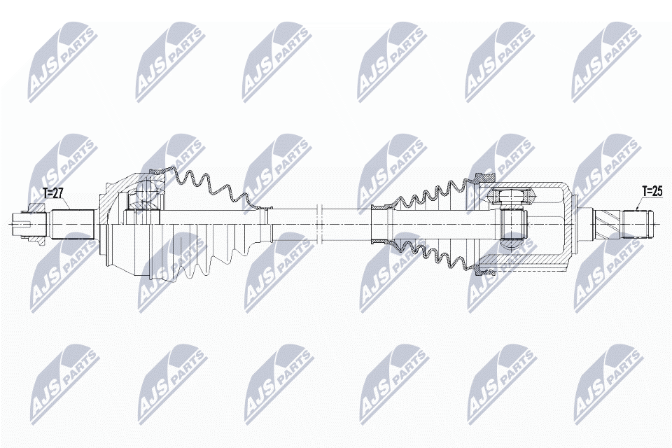 Albero motore/Semiasse - NPW-AR-012 NTY