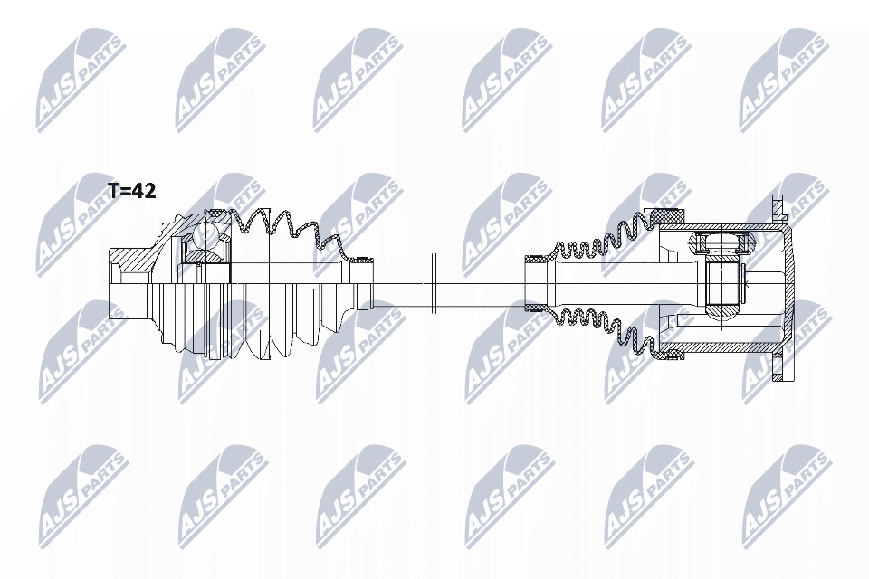 Albero motore/Semiasse - NPW-AU-008 NTY
