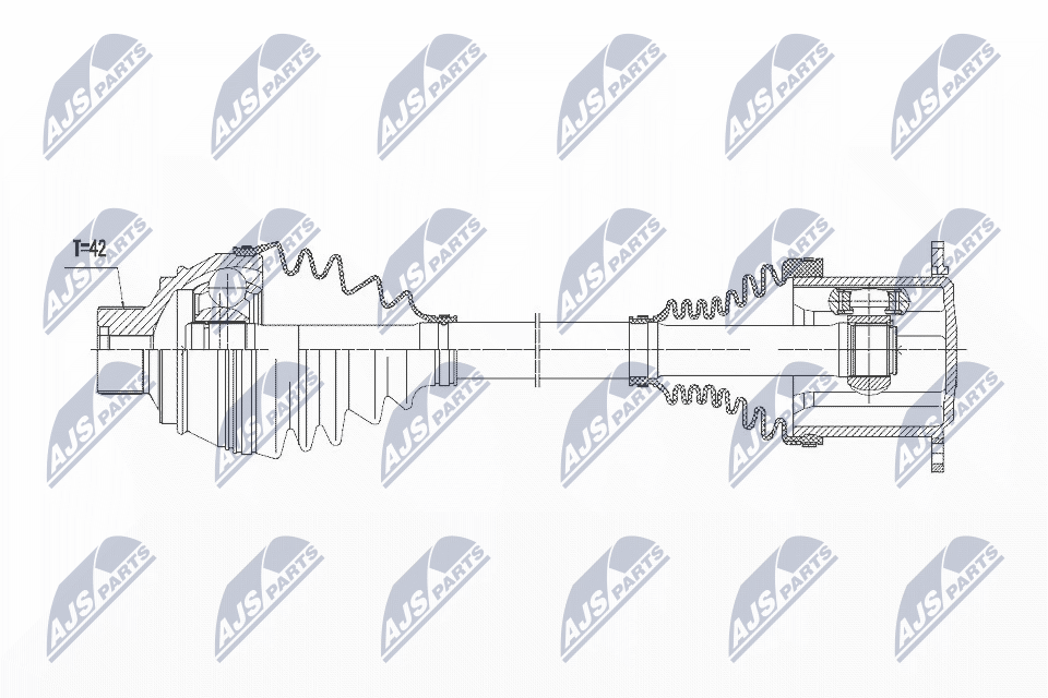 Albero motore/Semiasse - NPW-AU-013 NTY