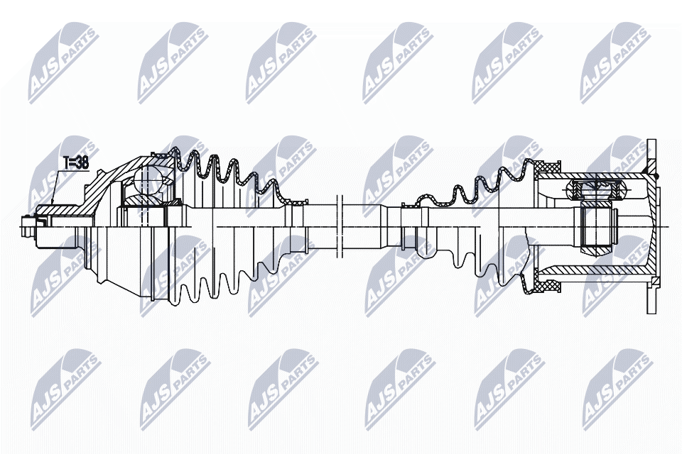Drive Shaft - NPW-AU-034 NTY