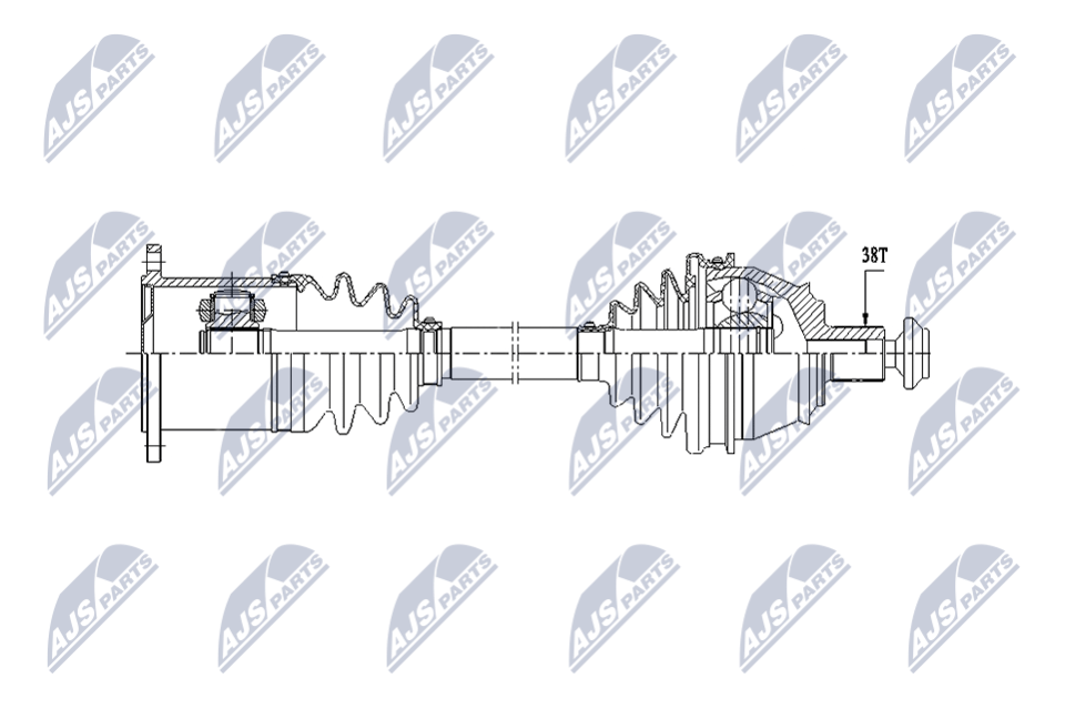 Albero motore/Semiasse - NPW-AU-071 NTY