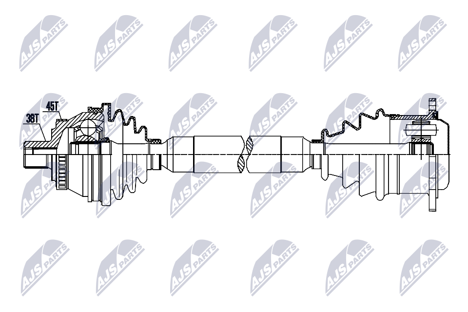 Albero motore/Semiasse - NPW-AU-094 NTY