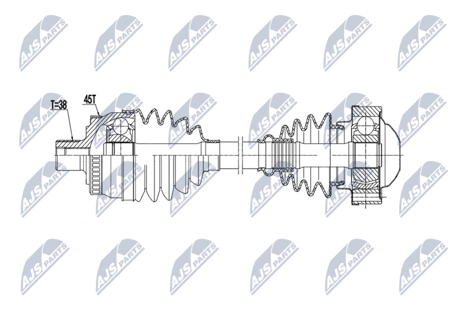 Albero motore/Semiasse - NPW-AU-110 NTY