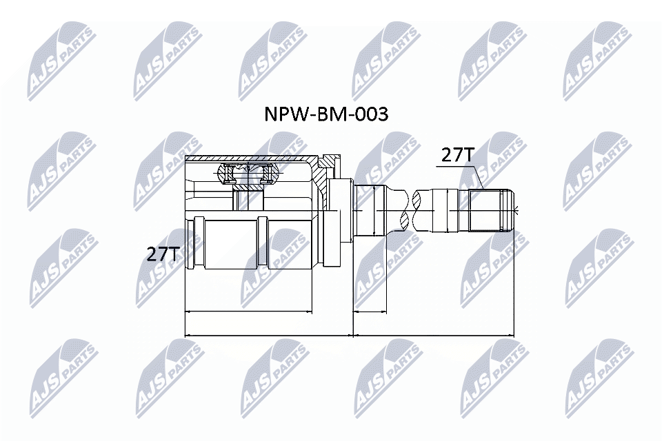 Kit giunti, Semiasse - NPW-BM-003 NTY