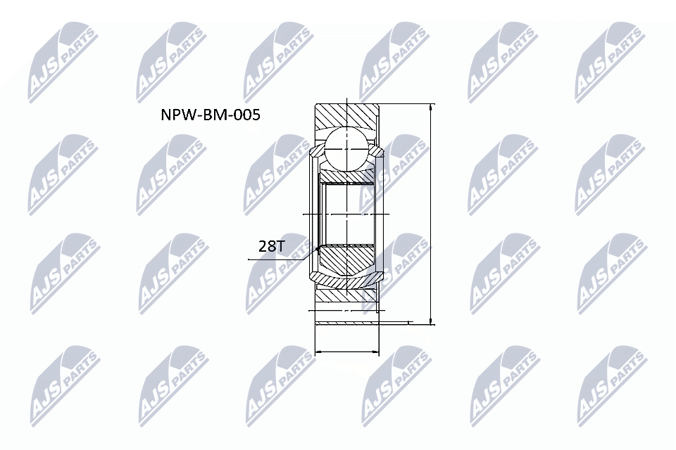 Giunto, Albero longitudinale - NPW-BM-005 NTY