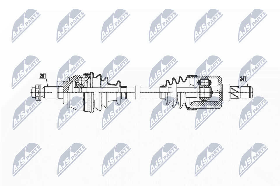 Albero motore/Semiasse - NPW-BM-020 NTY