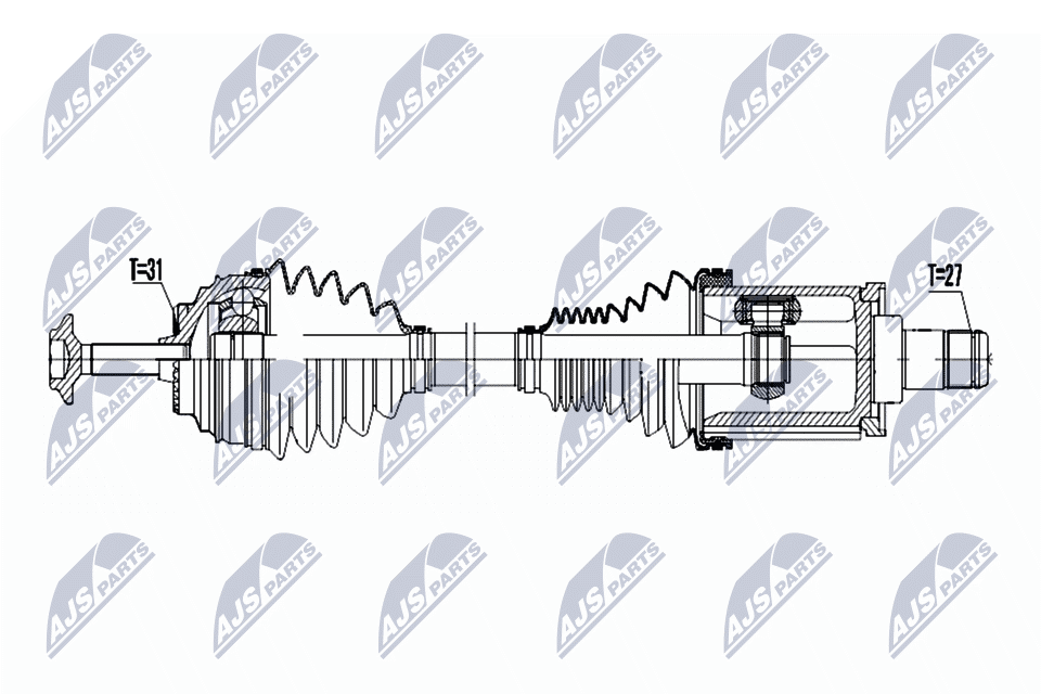 Albero motore/Semiasse - NPW-BM-049 NTY