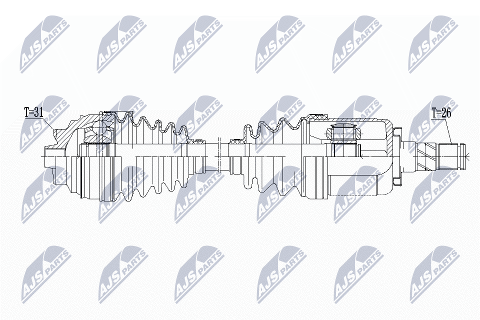 Albero motore/Semiasse - NPW-BM-133 NTY