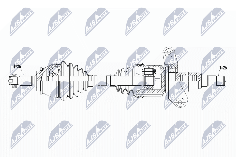 Приводной вал - NPW-BM-137 NTY